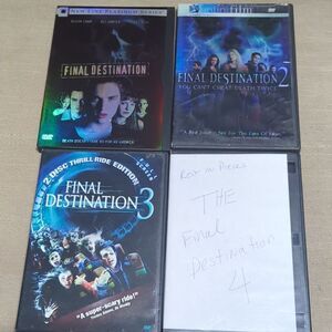 Final Destination DVD Lot 1, 2, 3, & 4